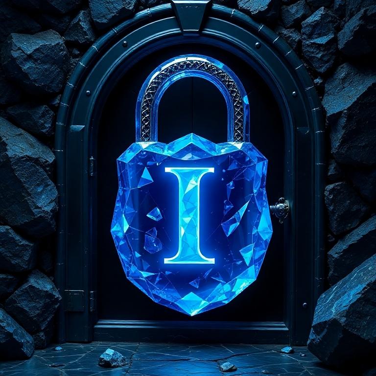 Padlock — letter I