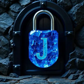 Padlock — letter J
