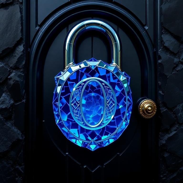Padlock — letter O