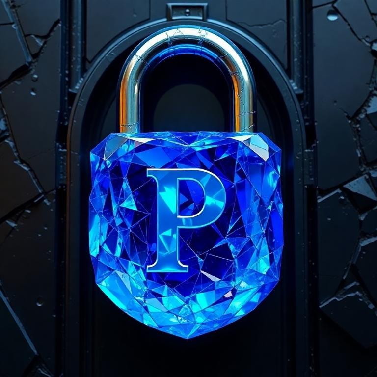 Padlock — letter P