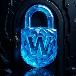 Padlock — letter W