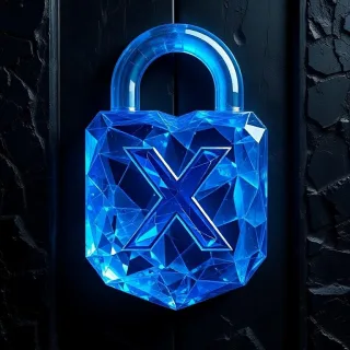 Padlock — letter X