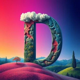 Painted 2 — letter D