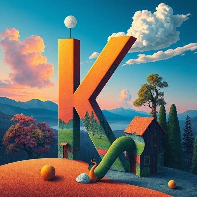 Painted 2 — letter K
