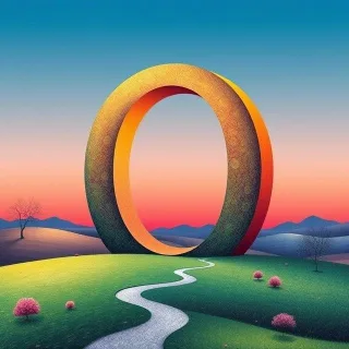 Painted 2 — letter O