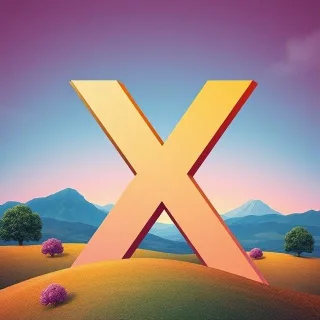 Painted 2 — letter X