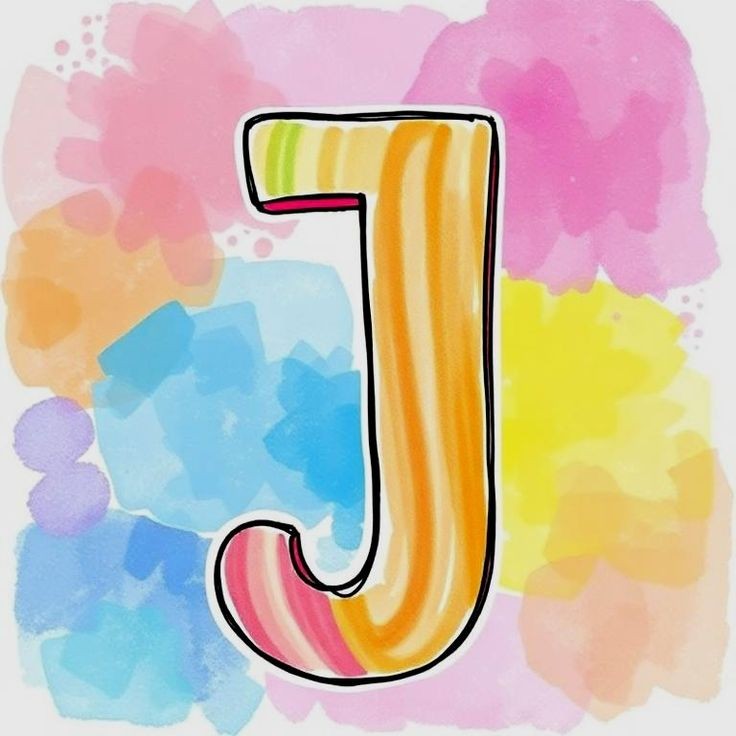 Painted — letter J