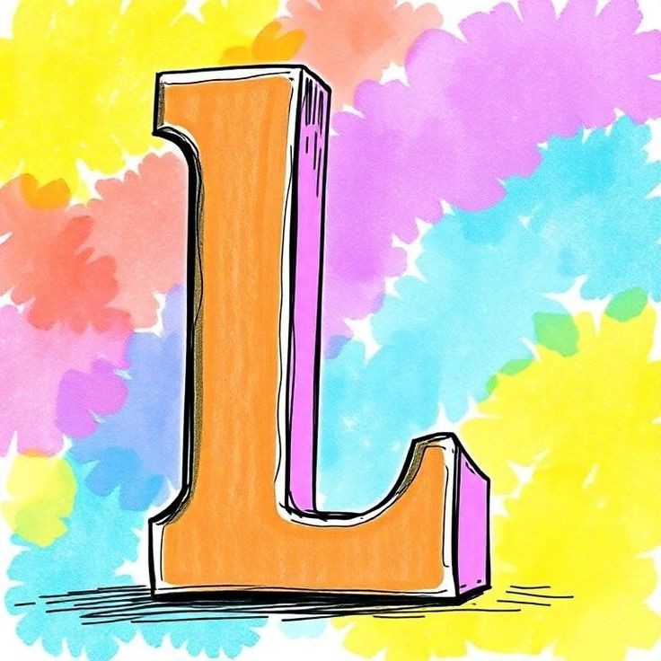 Painted — letter L