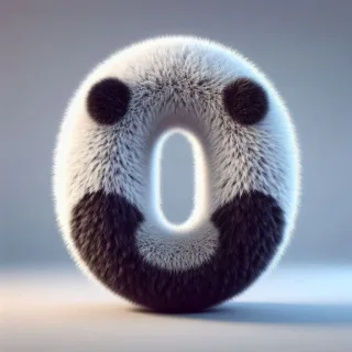 Panda bear 2 — letter O
