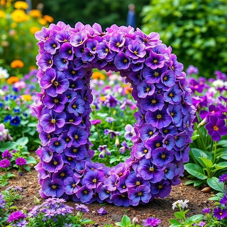 Pansies 2 — letter D