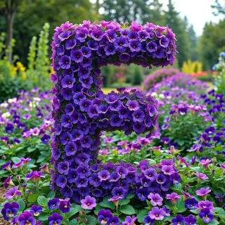 Pansies 2 — letter E