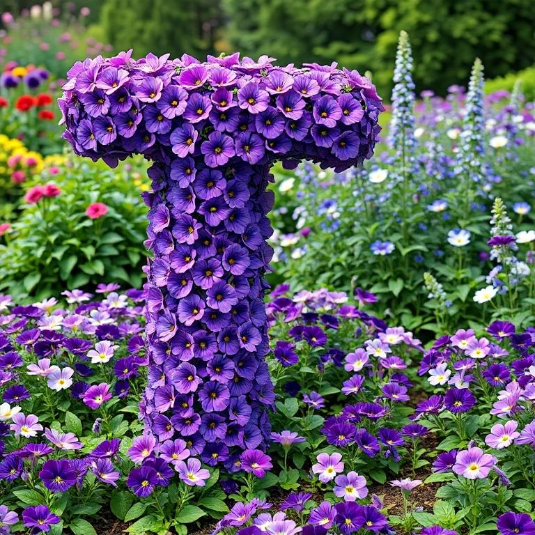 Pansies 2 — letter T