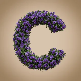 Pansies 3 — letter C