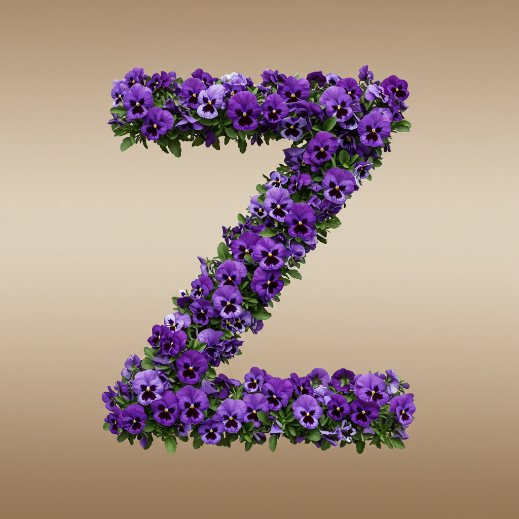Pansies 3 — letter Z