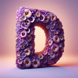 Pansies — letter D