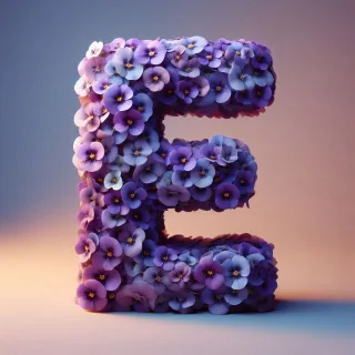 Pansies — letter E