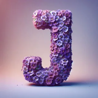 Pansies — letter J