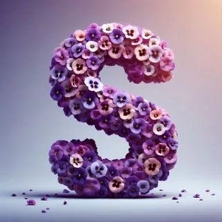 Pansies — letter S