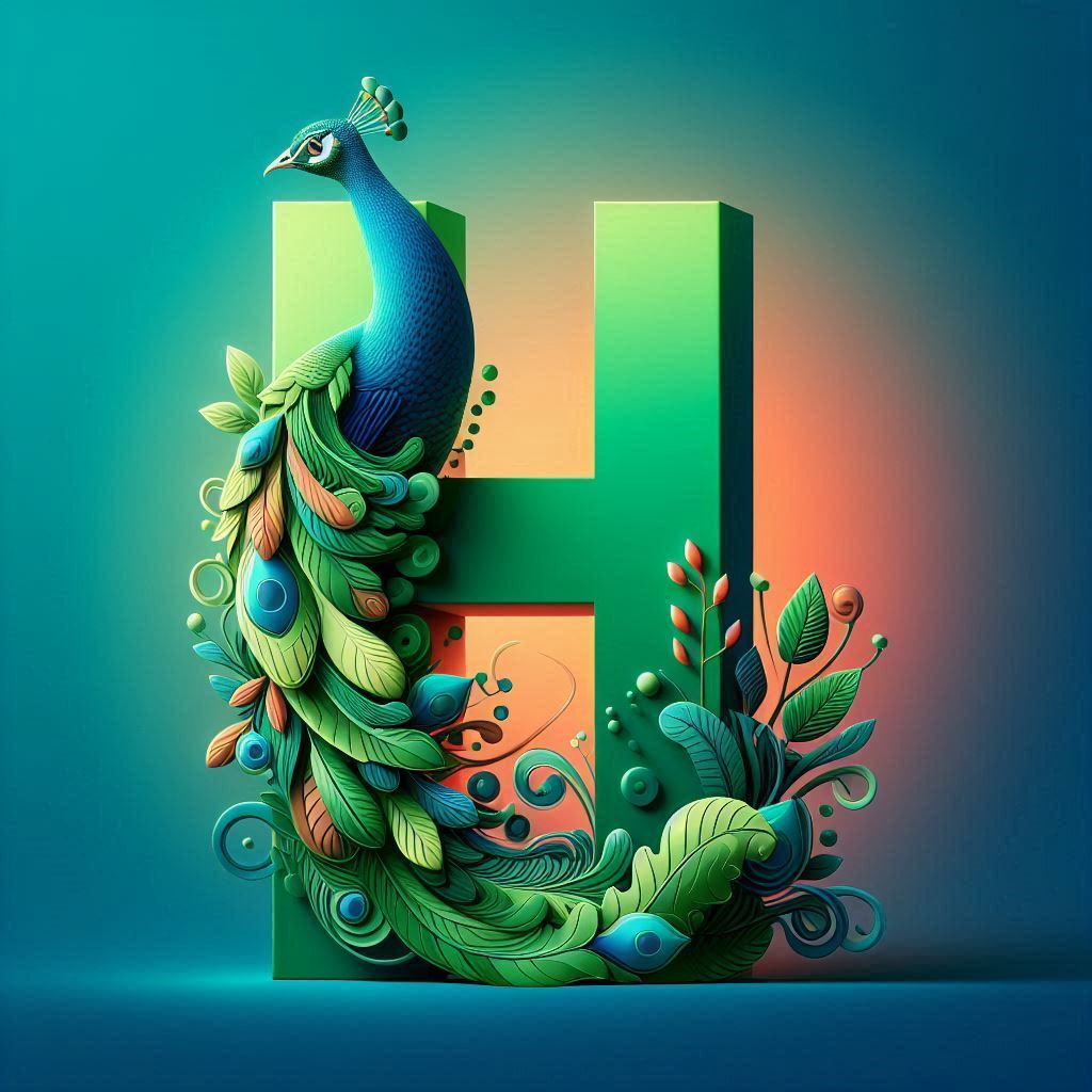 Peacock — letter H