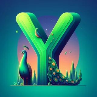 Peacock — letter Y