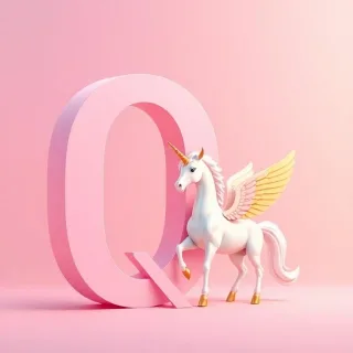 Pegasus — letter Q