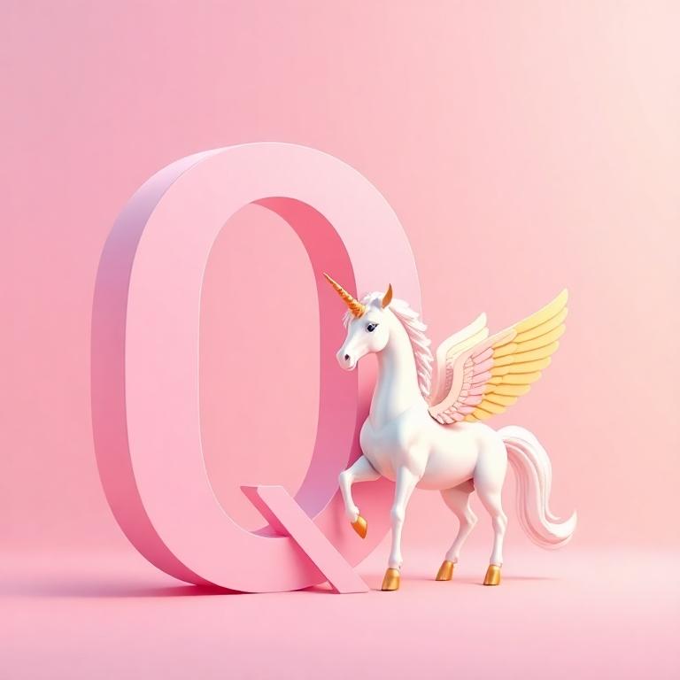 Pegasus — letter Q