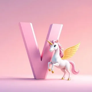 Pegasus — letter V
