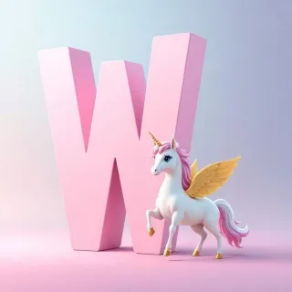 Pegasus — letter W