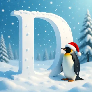 Penguin 2 — letter D