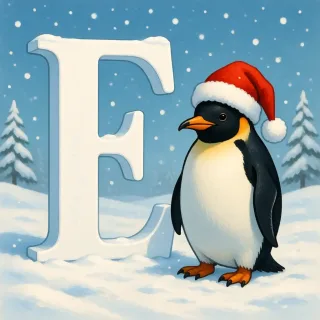 Penguin 2 — letter E