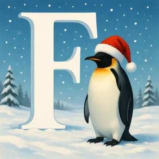Penguin 2 — letter F