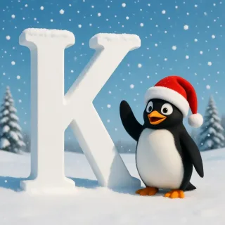 Penguin 2 — letter K