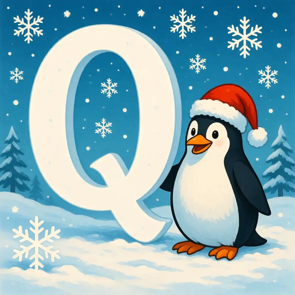 Penguin 2 — letter Q