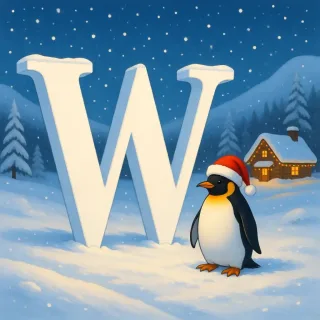 Penguin 2 — letter W