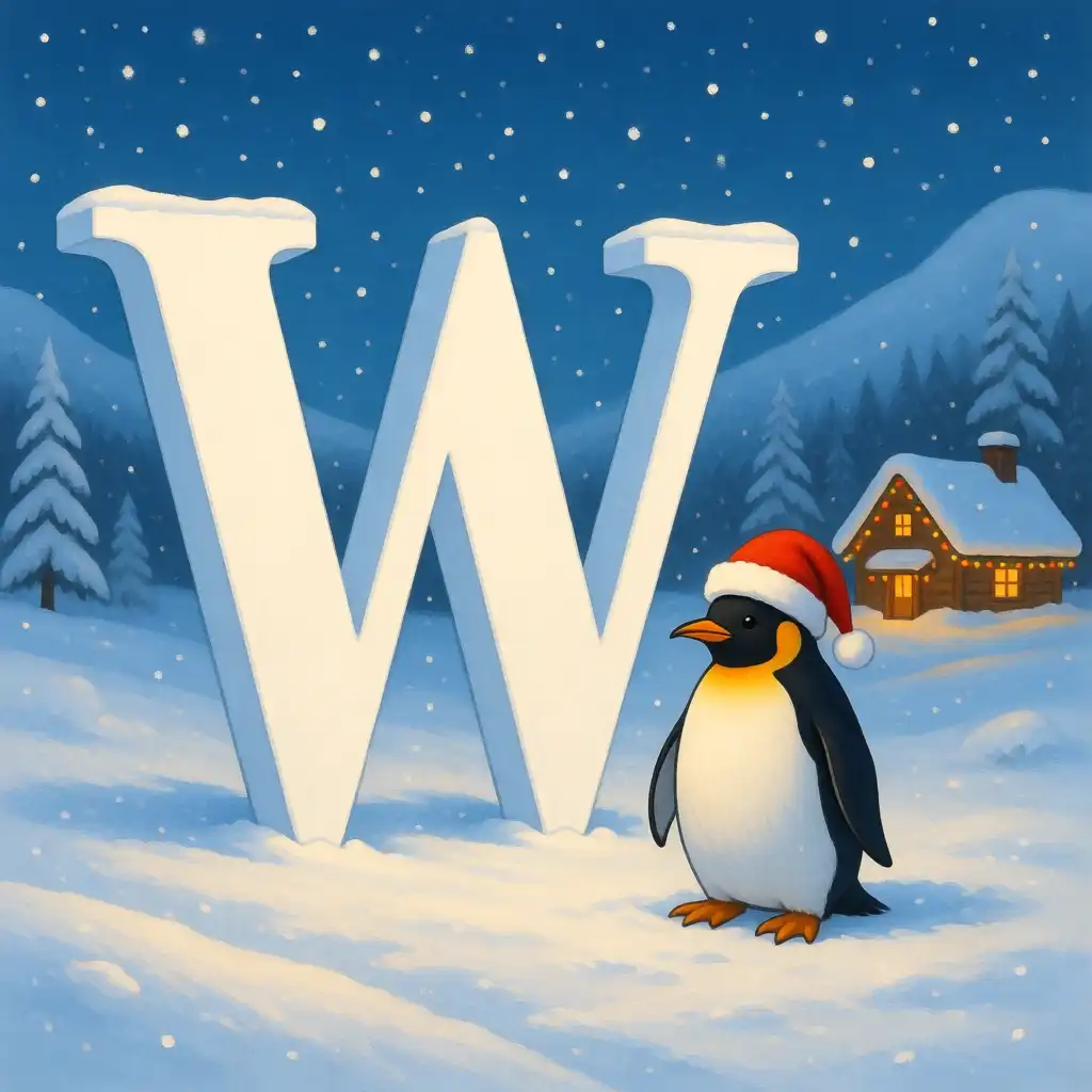 Penguin 2 — letter W