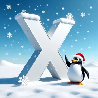 Penguin 2 — letter X
