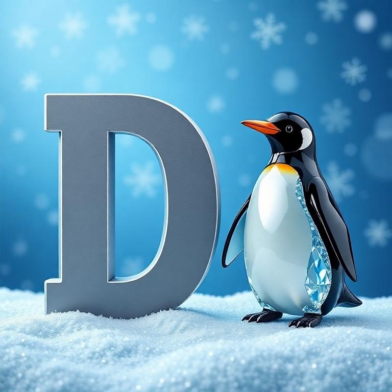 Penguin — letter D