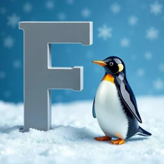 Penguin — letter F