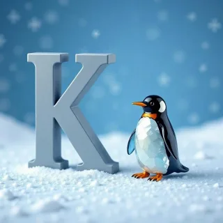 Penguin — letter K