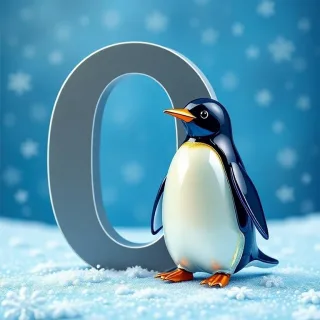 Penguin — letter O