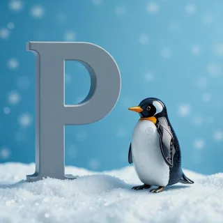 Penguin — letter P