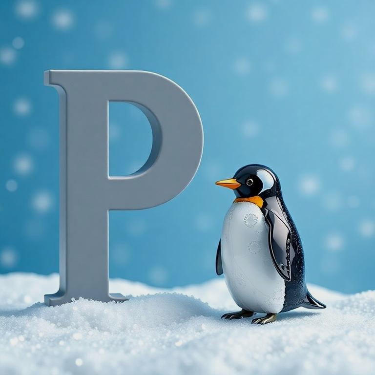 Penguin — letter P