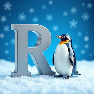 Penguin — letter R