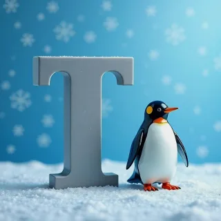 Penguin — letter T