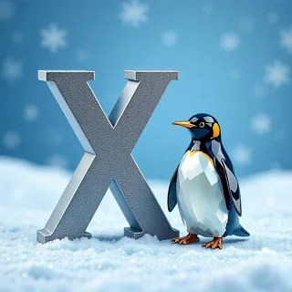 Penguin — letter X