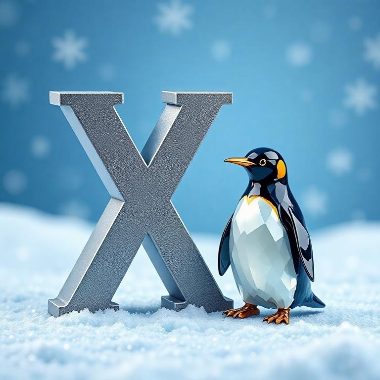 Penguin — letter X