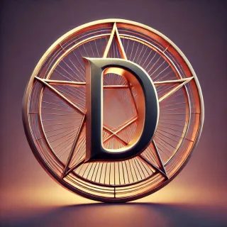 Pentagram — letter D