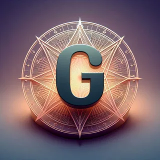 Pentagram — letter G (variant 2)