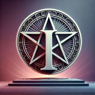 Pentagram — letter I (variant 2)