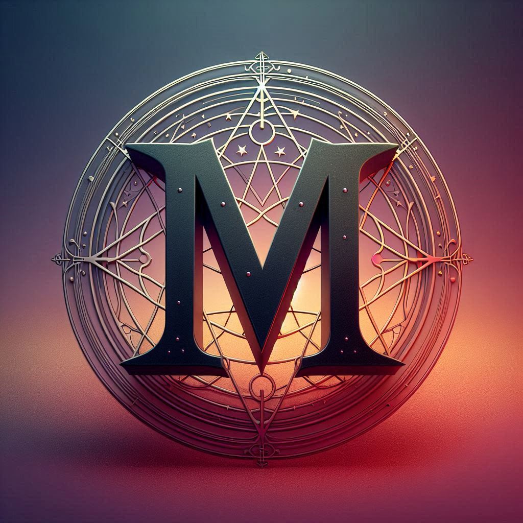 Pentagram — letter M (variant 2)
